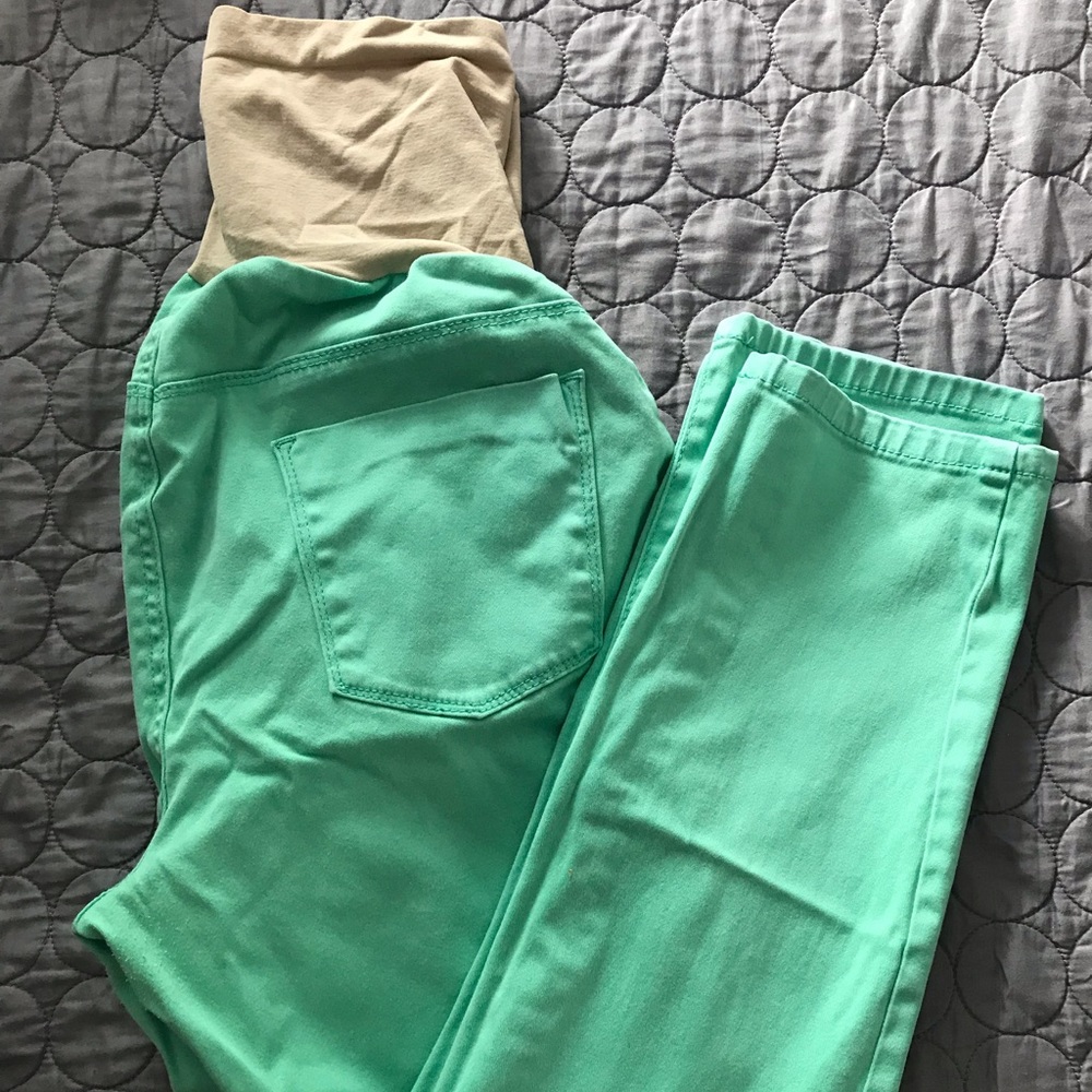 Motherhood Maternity Jeans in Green Size L